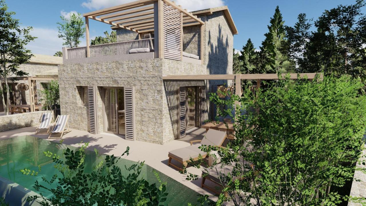Papadria Villas - Modern Luxury Villas Near Kathisma Beach Tsoukaladhes Exterior photo